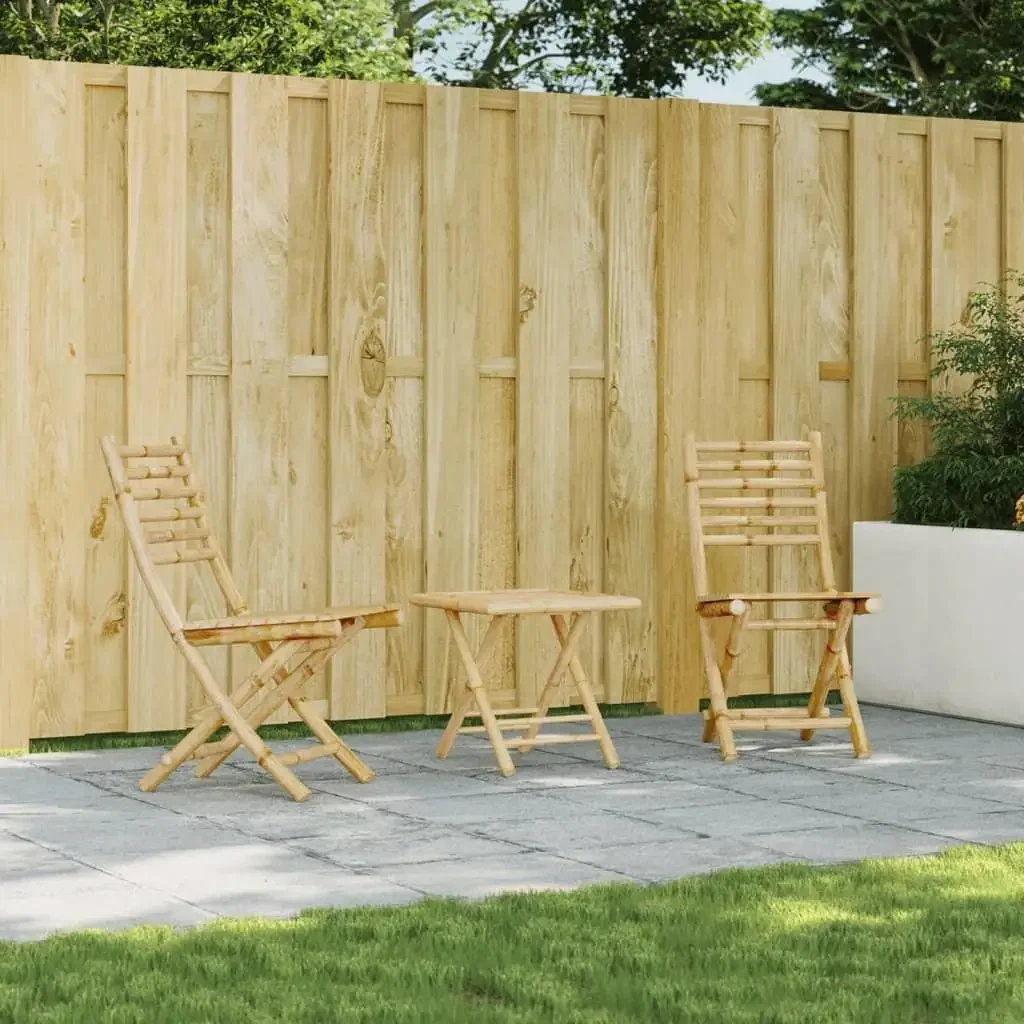 

Customizable Chaises de jardin pliantes lot de 2 bambou 43x54x88cm