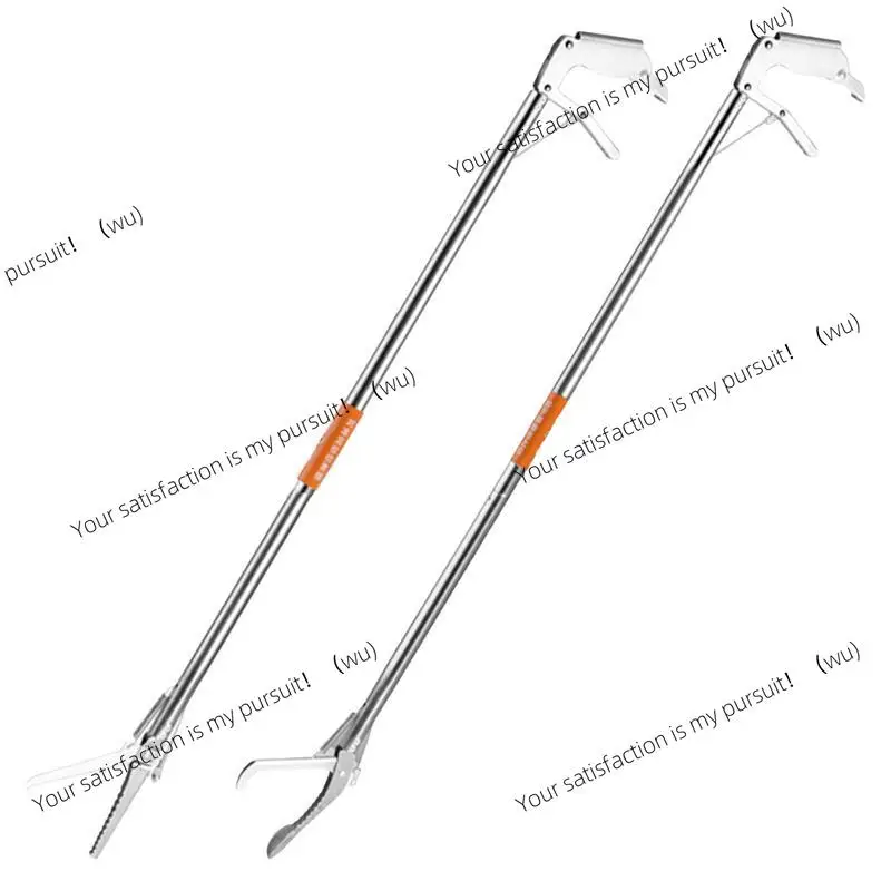 

Stainless Steel Snake Catcher Tongs Two Types Head Foldable Reptile Grabber Tool Snake Hook Catcher Tool For outdoors