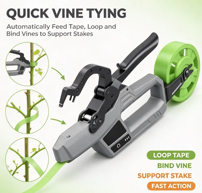 Electric Branch Binding Machine 0-45mm Plant Tying Tool Grape Kiwi Tomato Vines Fram Device Garden Agriculture Handheld Strappin