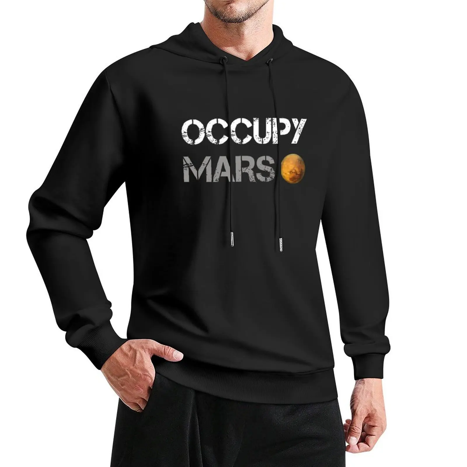 Occupy Mars - Elon Musk SpaceX Project Gift ideas Pullover Hoodie anime clothing aesthetic clothing hoodie for men