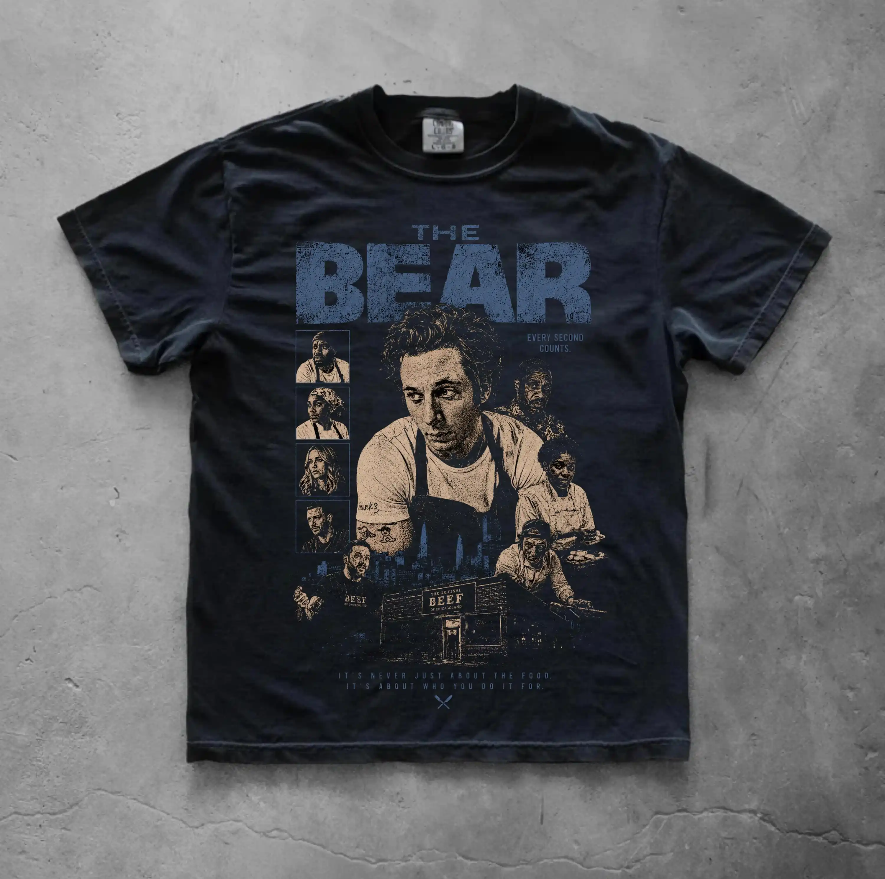 The Bear TV Poster Chef Collage T-shirt | TV Series Poster Tee