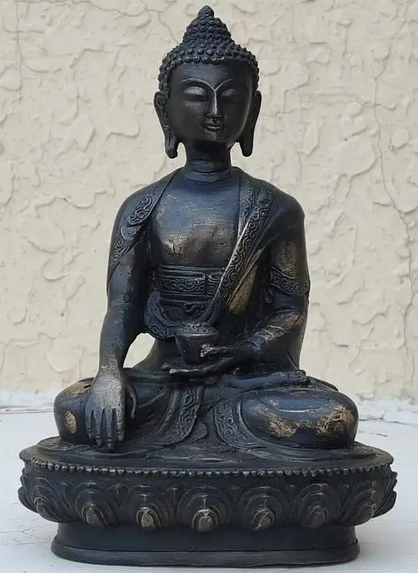 

Old Antique Bronze Sakyamuni Buddha Statue Tibet Buddhism Bodhisattva Statues