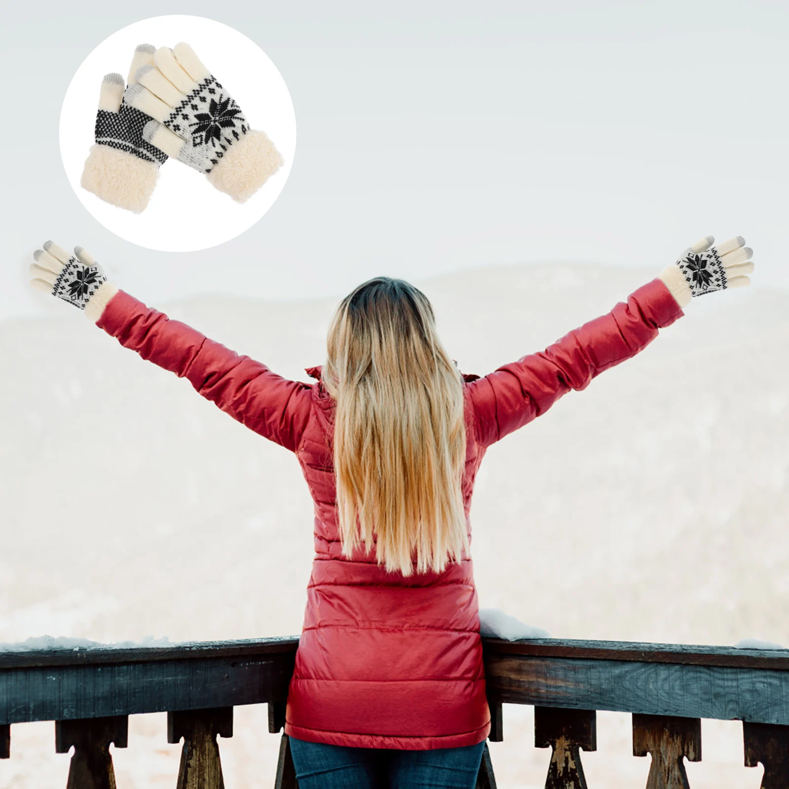 

1Pair Thickened Touch Screen Protection Gloves Warm Winter Outdoor Cycling Running Sports Gloves Breathable Non Slip