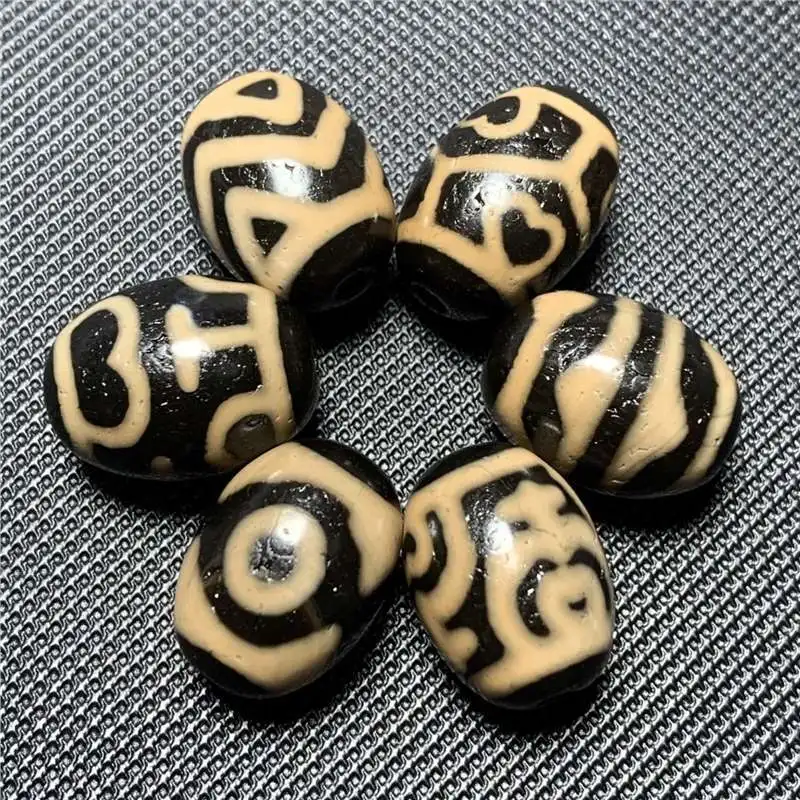 Tiger Tooth DaluoNatural Authentic Agate Old Mineral Beads Accessories about 20 * 15m