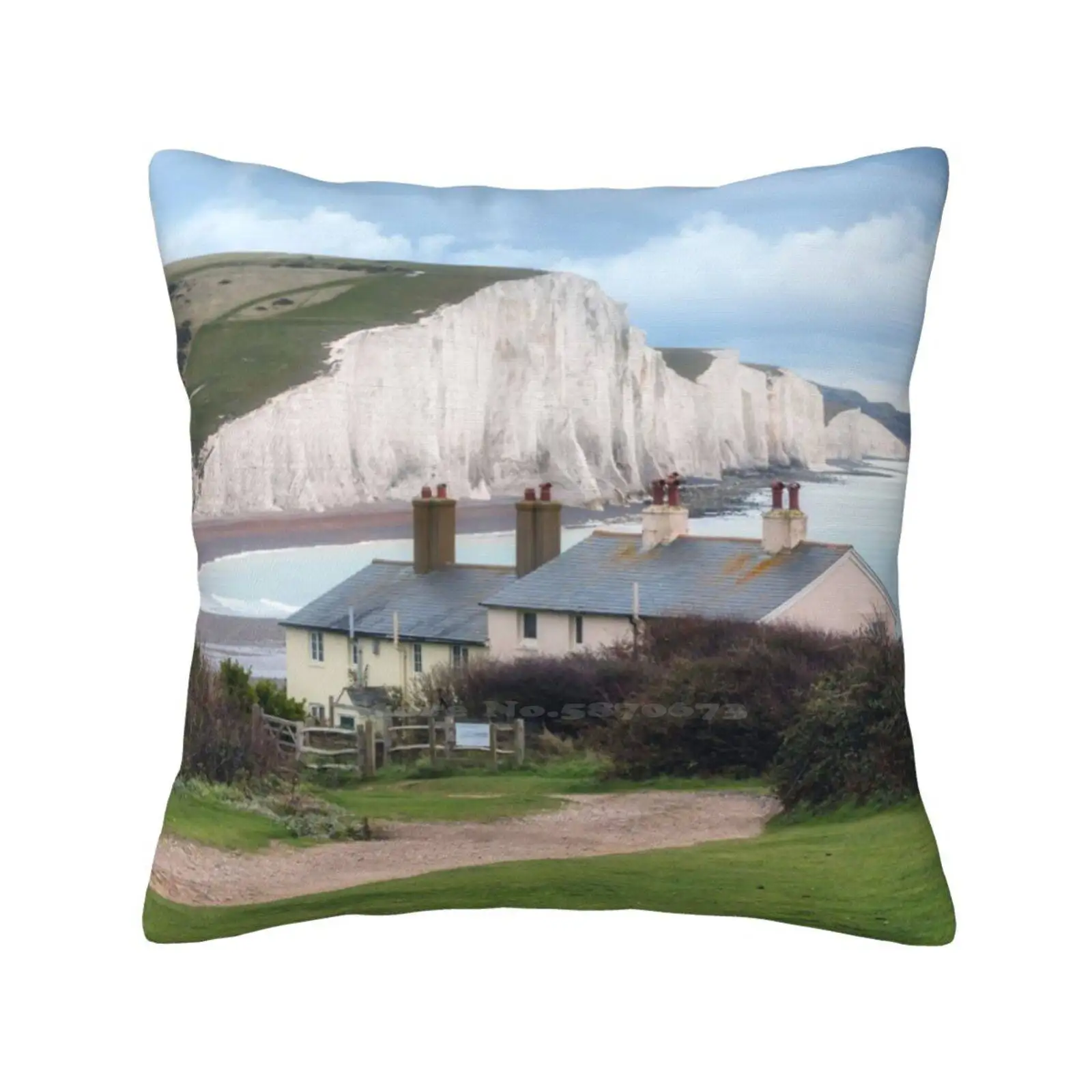 The Seven Sisters And Cuckmere Haven Pillows Case Bedroom Home Decoration Seven Sisters Cuckmere England Uk Seven Sisters