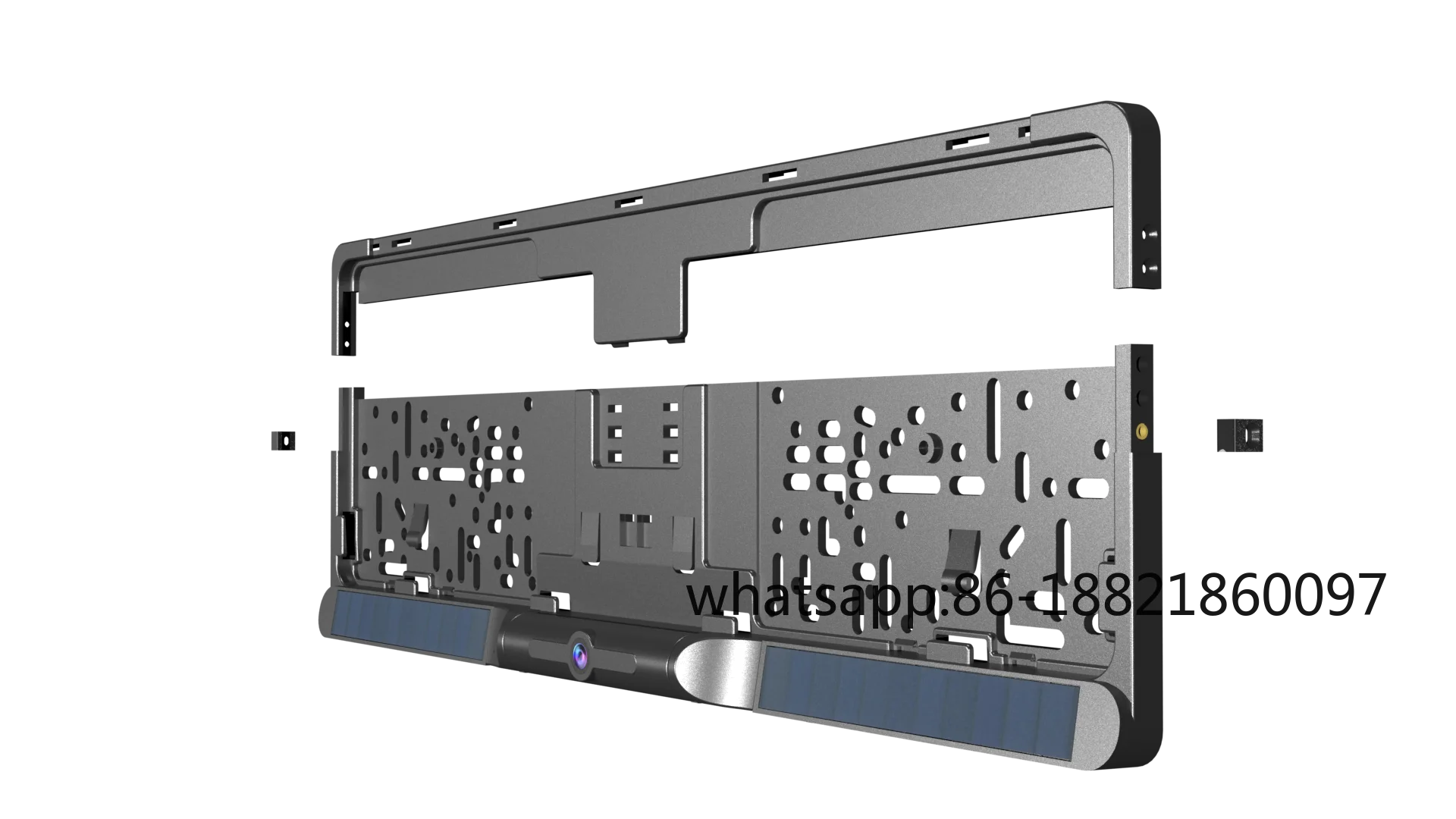 

Stretchable car DIY 5-inch license plate 2.4G wireless solar car rearview wireless reversing camera