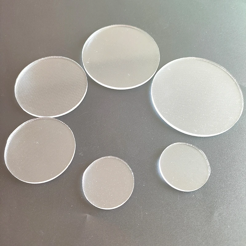 Diameter 35mm 45mm 50mm 60mm 69mm 75mm 92mm 110mm Thickness 3mm Cloth Glass Sheet LED Downlight Flashlight Round Glass Lens