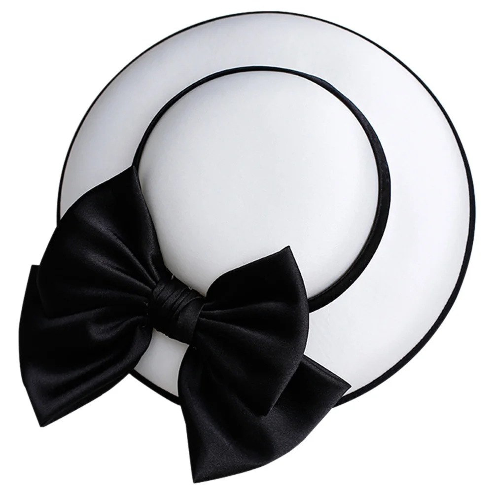 Chapeau rétro blanc de Style français, 1 pièce, casquette élégante pour robe de soirée, dîner, Banquet, mariage, accessoire pour cheveux pour femmes, chapeau de fête
