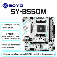 SOYO AMD B550M Gaming Motherboard USB3.1 M.2 Nvme Sata3 DDR4 Dual Channel Supports RYZEN R3 R5 R7 3000 4000 5000 CPU AM4 Socket