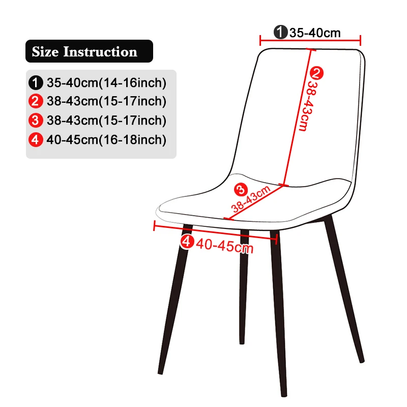 Modern Short Back Chair Covers Elastic Shell Chair Cover Small Size Stretch Office Seat Case For Banquet Living Room