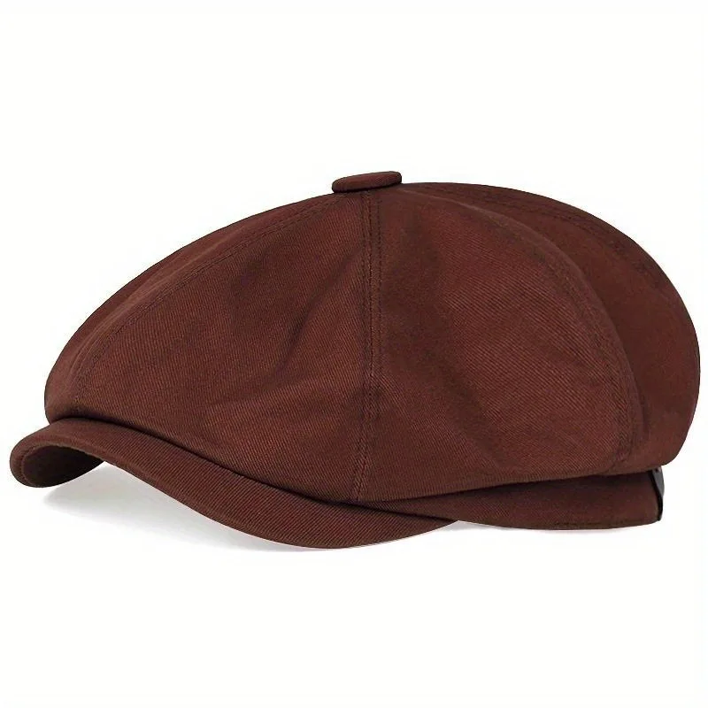 Herren Newsboy Flat Cap 100 % Baumwolle Gatsby Ivy Golf Cabbie Hat – Detail 5