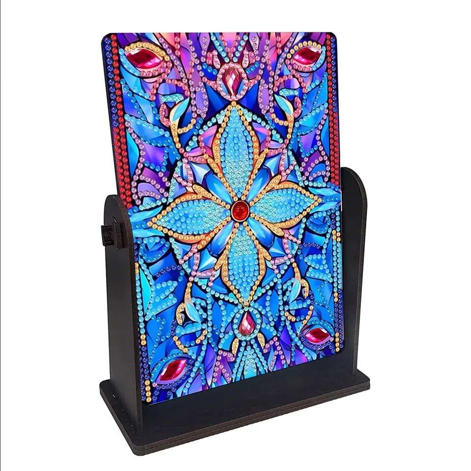 

Набор зеркал для алмазной живописи 2025, специальная форма, цветы, столешница, стразы, настольные украшения, 5D DIY, алмазное искусство, настольный декор