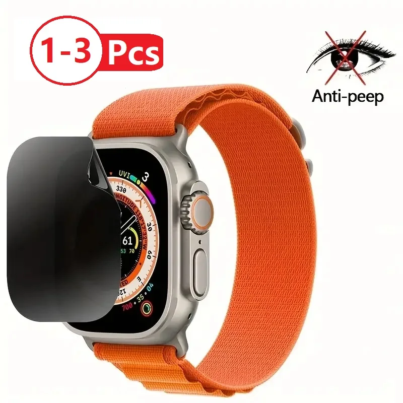 

1-3Pcs Privacy Hydrogel Film for iWatch 44MM 40MM 49MM 45MM 41MM 42MM 38MM Screen Protector Smart Watch Not Glass