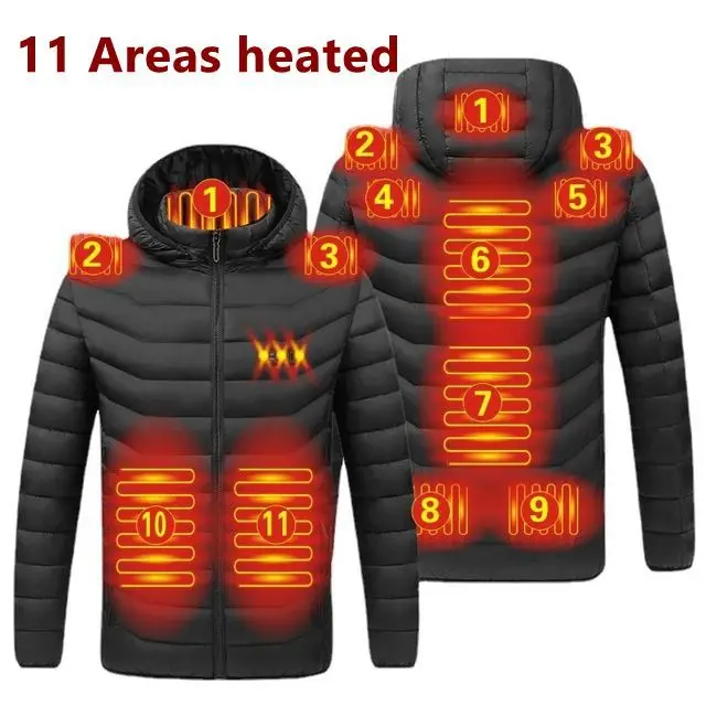 11 heated Black