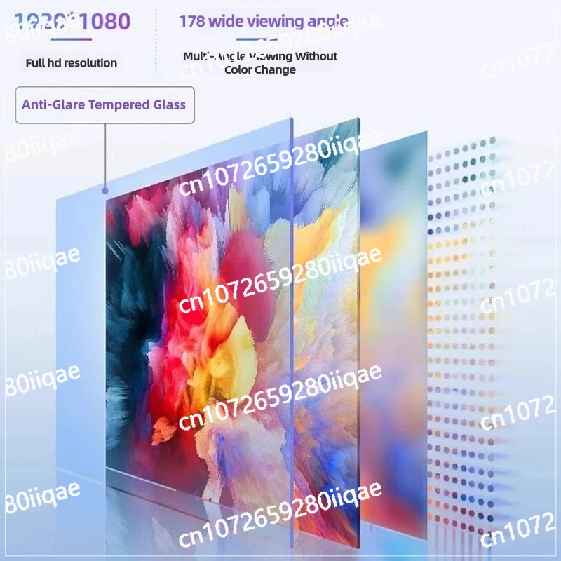 Monitor for Fitness Gaming interactive with Floor Stand Touch Screen 32 Inch Smart TV Broadcast Live Device Rotatable Movable
