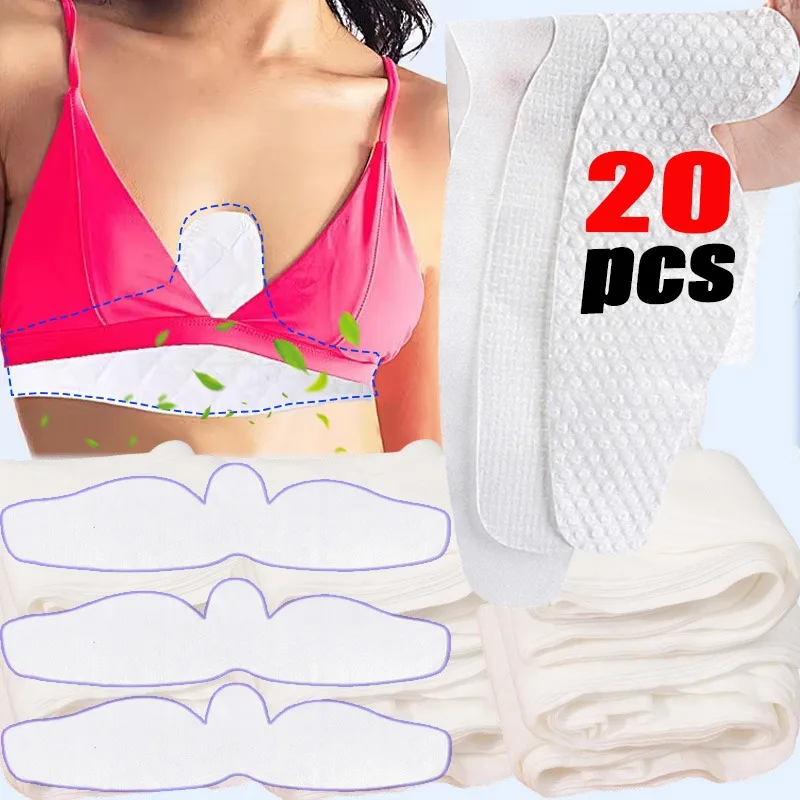 

2025 New Summer Disposable Non-woven Sweat Absorber Bra Straps Women Soft Washable White Bra Pads Liners for Sweating Intimates