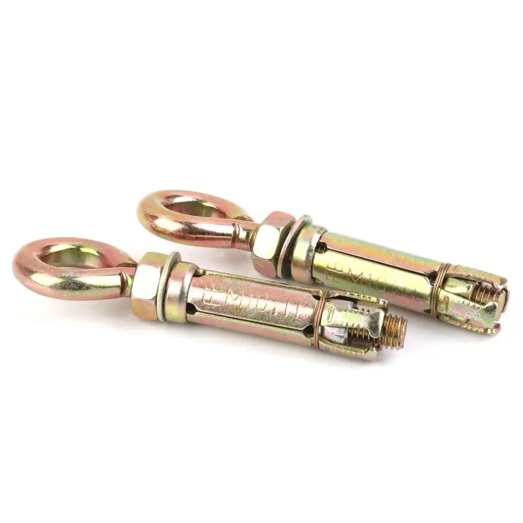 2 × 16 مم مسامير توسيع السكك الحديدية، خطاف مغلق، مرساة، مسمار ذو عين،