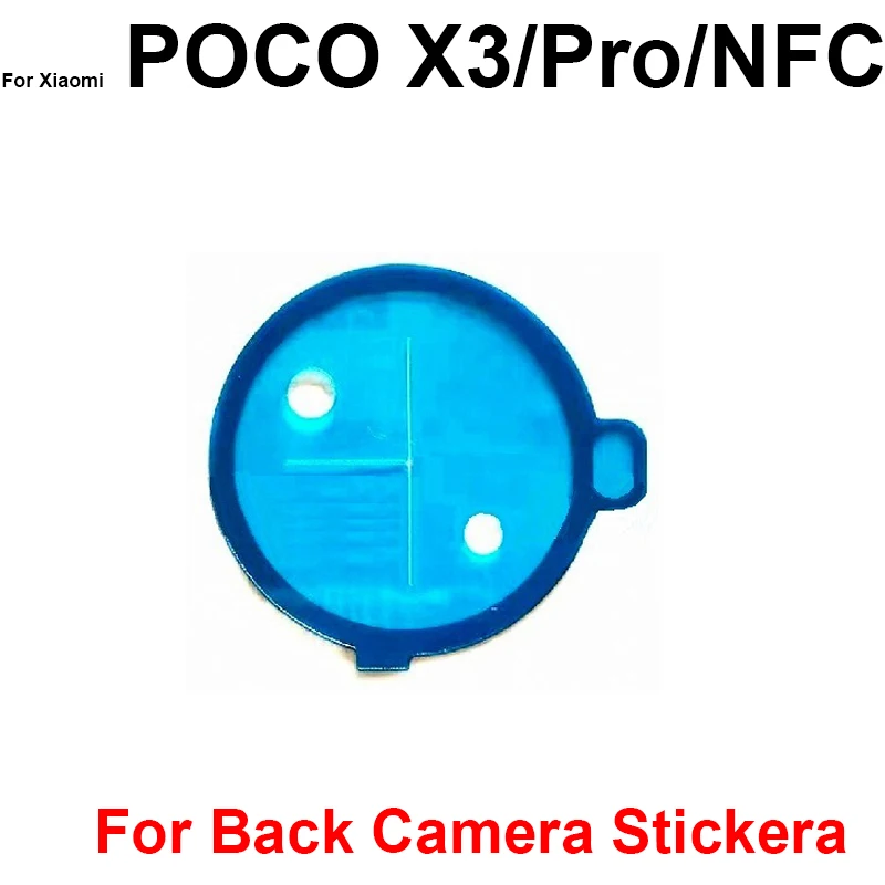 Back Cover and Camera Adhesive Sticker For Xiaomi Poco X3 X3Pro X3NFC Rear Battery Door Adhesive Sticker Replacment Parts