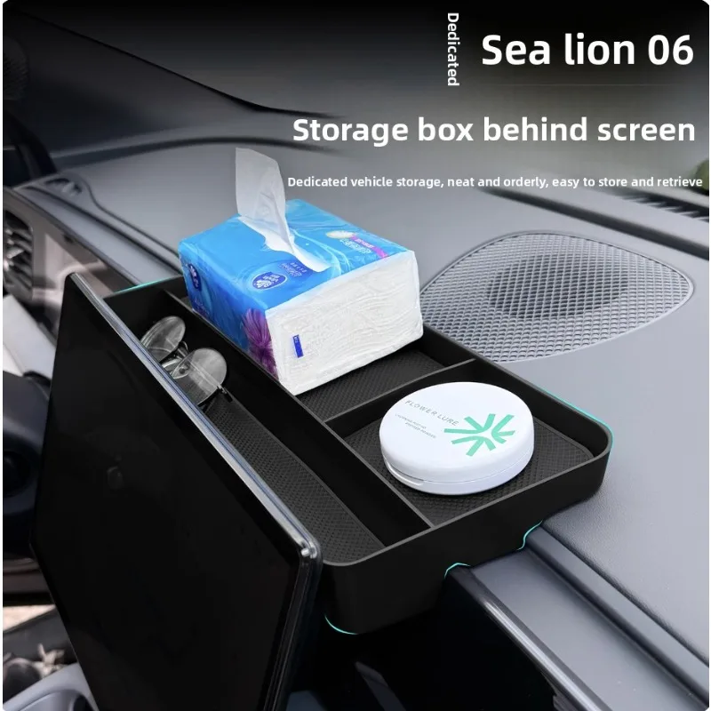 

For BYD Sealion EV Sea Lion DM-i 2025 Silicone Multifunctional Storage Box Automotive Interior Modified Accessories