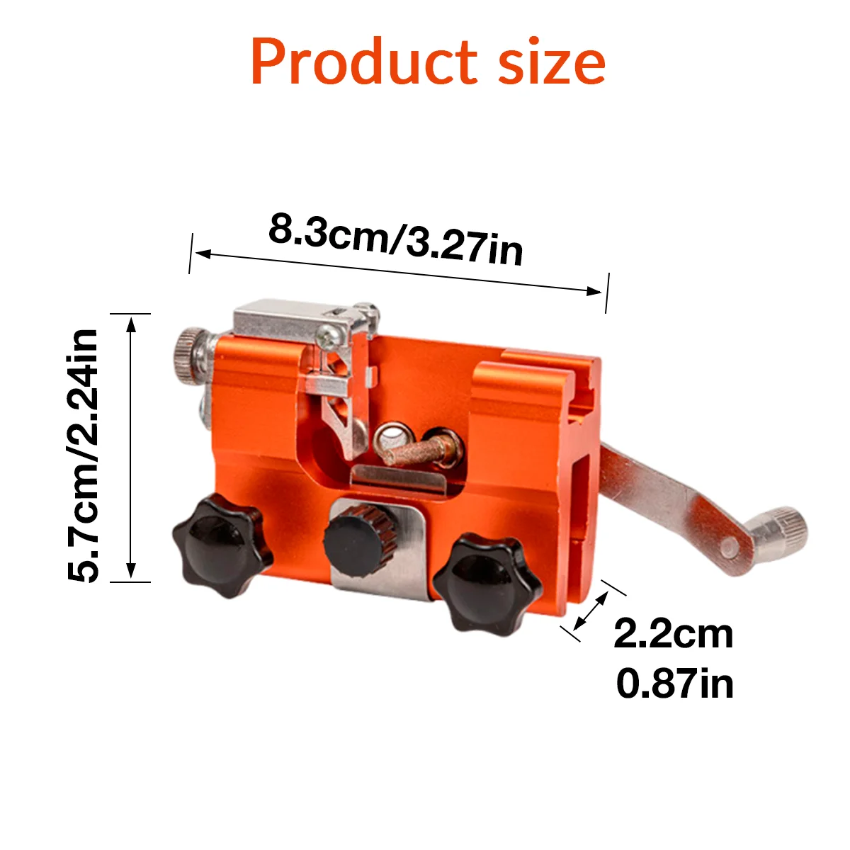Portable Hand-Cranked Chainsaw Sharpener Quick Grinding Chainsaw Sharpening Clamp Time and Effort DIY for Arborists and Loggers