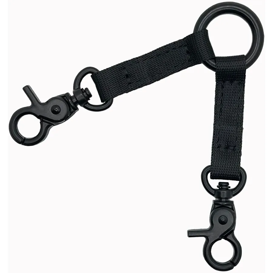 مقود كلب بمشبك مزدوج للكلاب، خطاف مزدوج الرأس لسلامة الحيوانات الأليفة، مقرنة ثنائية الاتجاه مع مشبك دوار مطلي بالنخيل