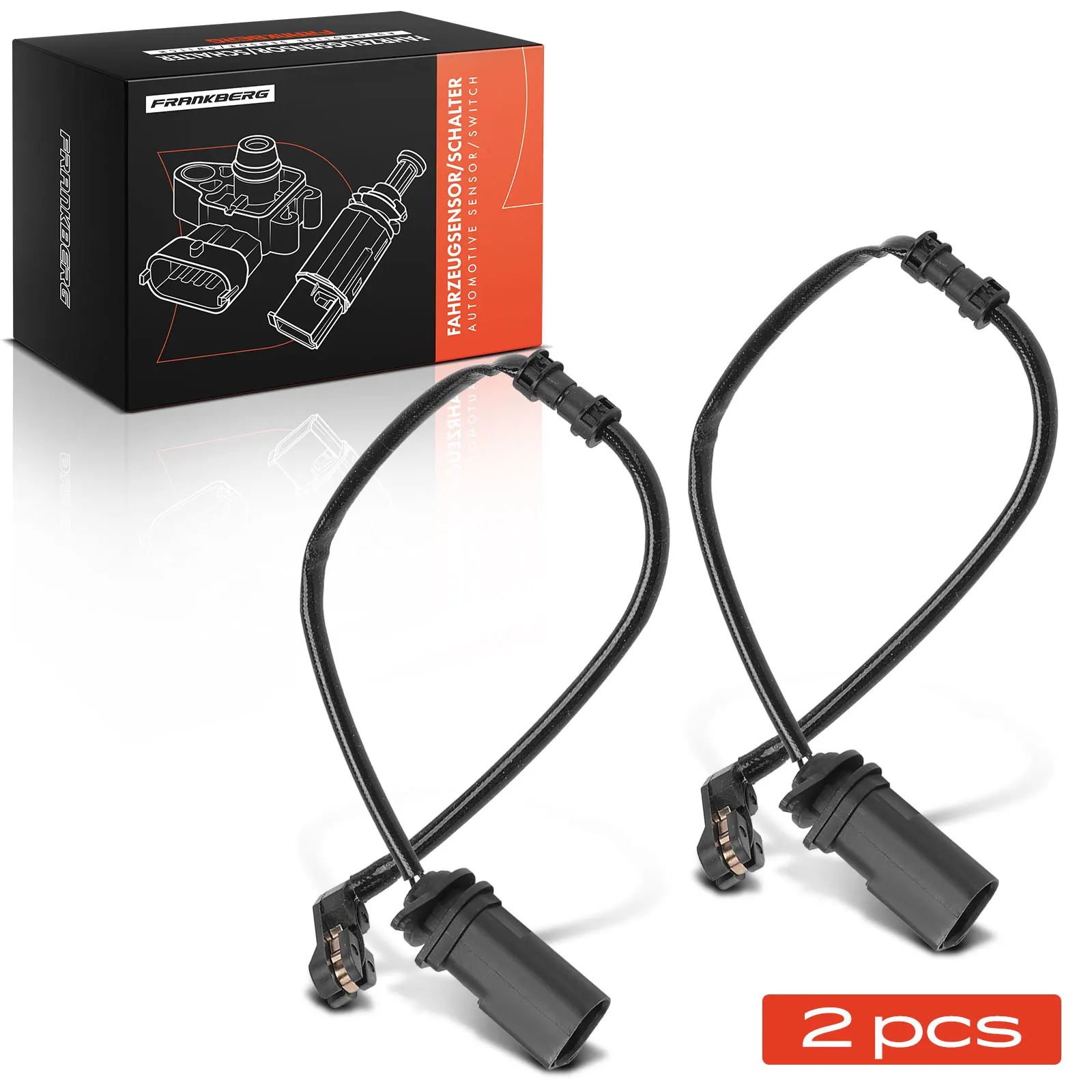 Frankberg 2x Waarschuwingscontact Remvoering Slijtage Vooras Voor Audi A6 C7 4G2 4GC A7 4GA 4GF PWS320 SW0309 0842087 1813572