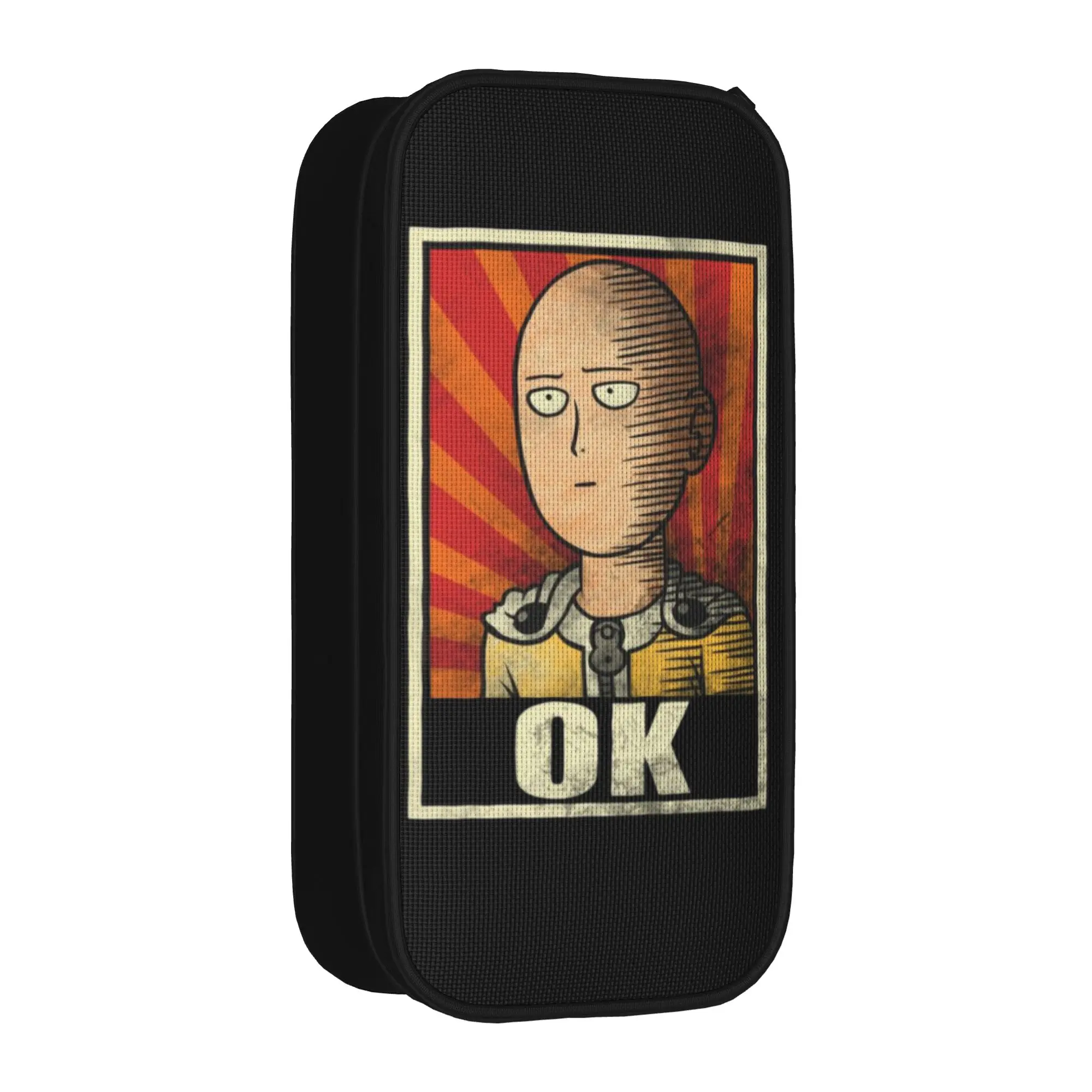 Manga One-Punchs-Man Pencil Case Fashion  Bag Girl Boy Big Capacity School Supplies Gift Pencil Box