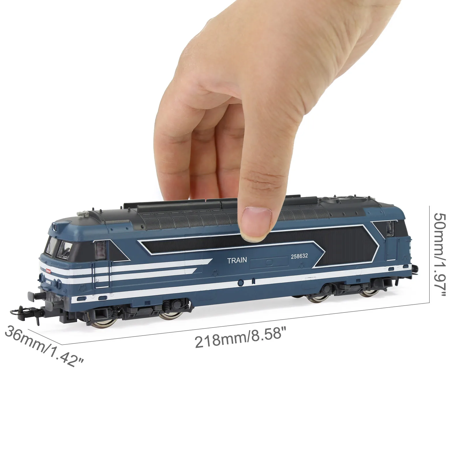 Evemodel HO Scale 1:87 modello lungo locomotive ferroviarie per modellini di treni stile ue HCT8702