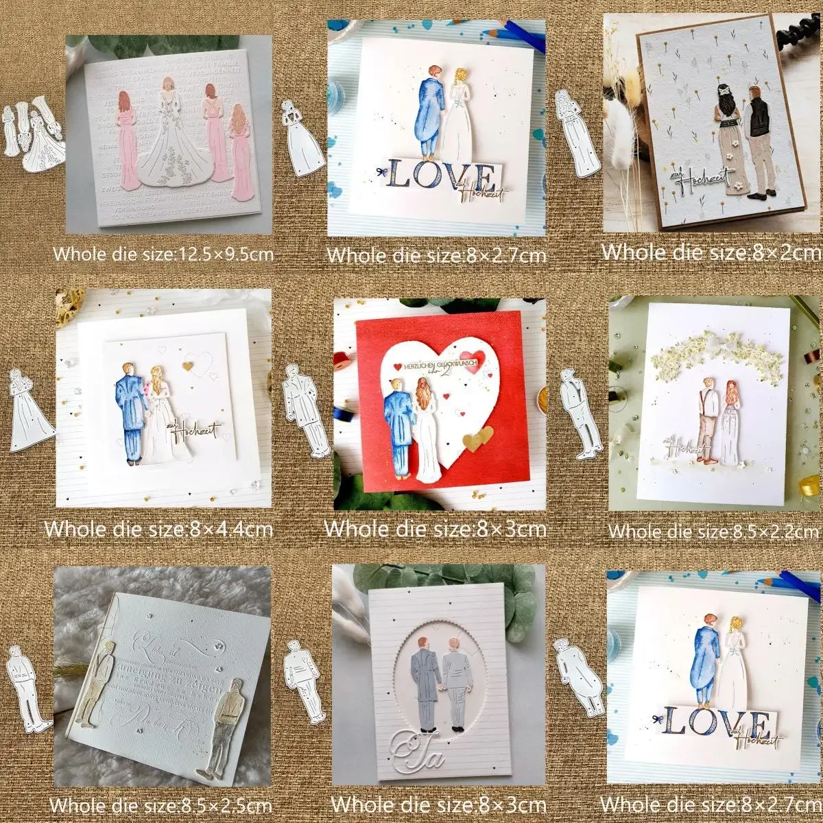 XLDesign Craft Metal cut dies 9 kinds Character Gentleman Lady scrapbook Album Paper Card Craft die cuts Metal Cutting Dies