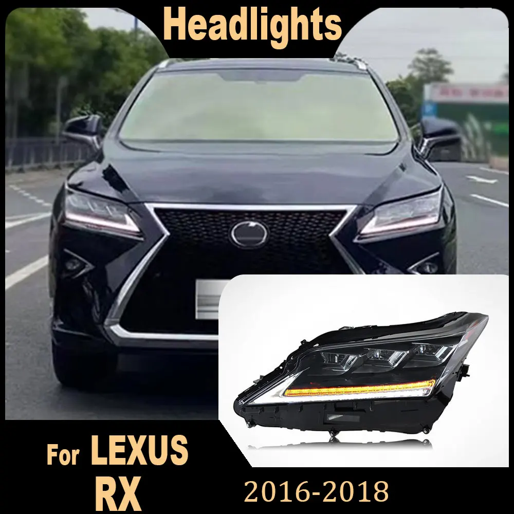 Car Headlight For Lexus RX300 RX350 RX450H 2016 2017 2018 Car Accessories Headlamp Front Lamp DRL Daytime Running Light Dynamic