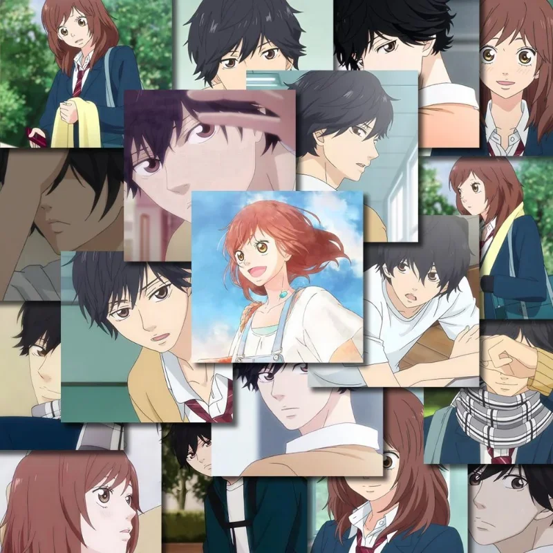 AO HARU RIDE Anime Sticker Kou Mabuchi Futaba Yoshioka Stickers School Supplies Student Stationery Cute Laptop Phone Case Decor