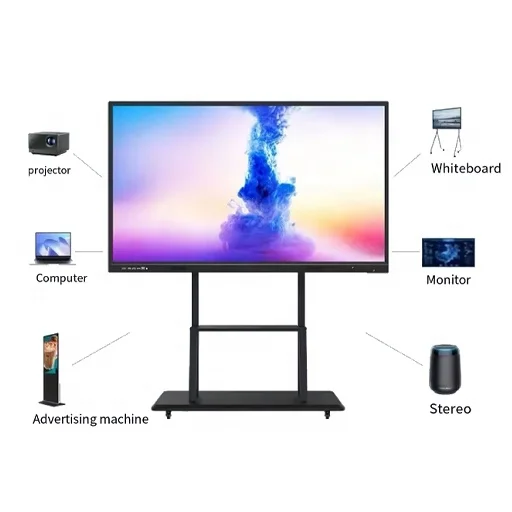98Inch All-in-one Full HD Conference Multimedia Teaching Machine Multi Touch Smart Interactive Whiteboard
