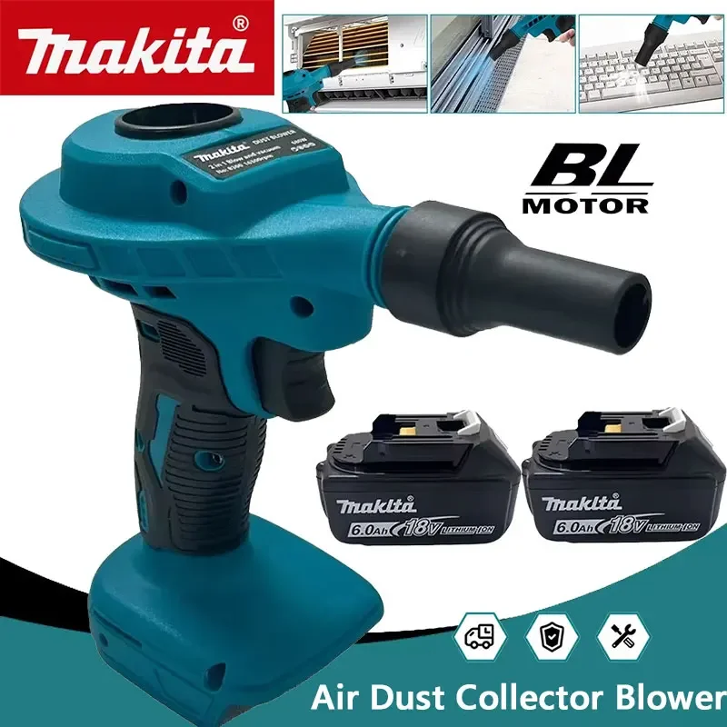 

Беспроводной пылесос-воздуходувка Makita для 18-вольтовых аккумуляторов, для чистки компьютерных клавиатур, автомобильных стекол, многоканальная система очистки от пыли, электроинструмент