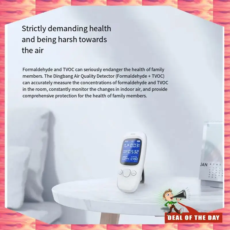 24-Hour Delivery Harmful Odor Test Formaldehyde Detector Indoor Gas Detection Decoration New Occupancy Household TVOC