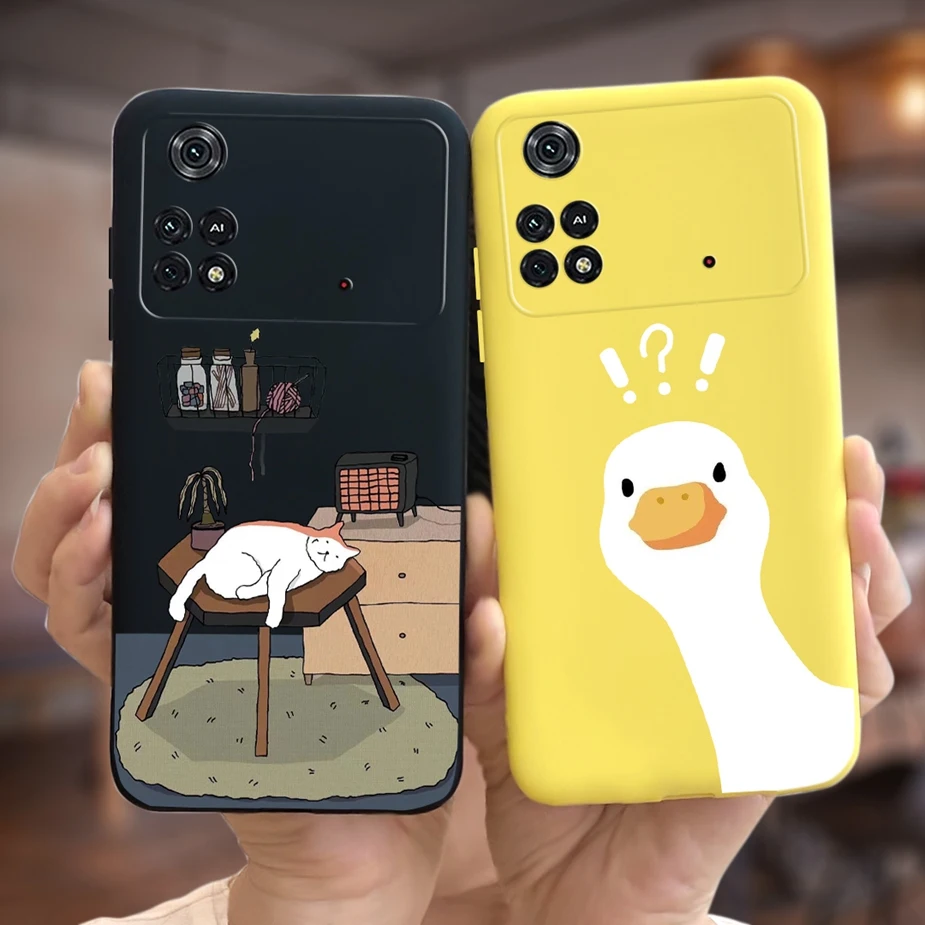 For Xiaomi Poco M4 Pro 4G Case Cute Fashion Artronauts Cartoon Cover Soft TPU Phone Case For Xiaomi Poco X4 Pro PocoM4 5G Bumper