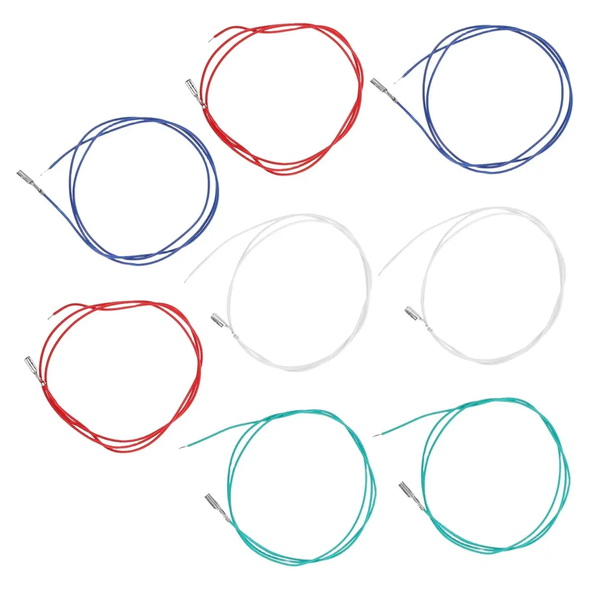 New Electronics 8Pcs Turntable Headshell Wires Color-Coded Phono Leads for Seamless Audio Connection and Setup
