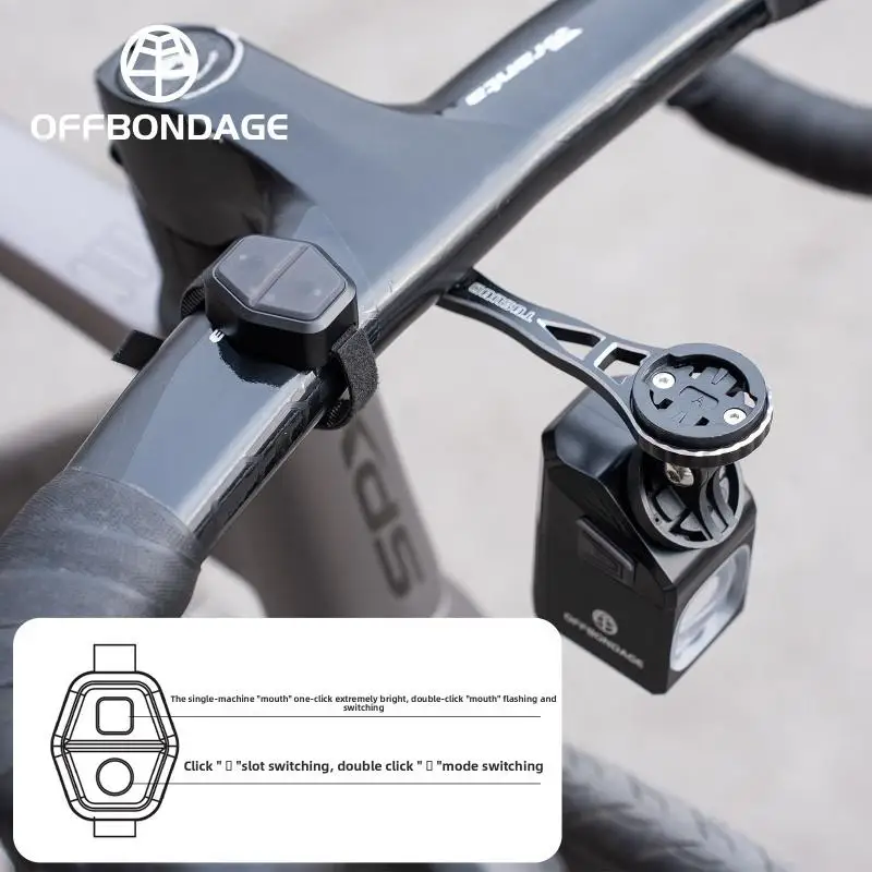 ワイヤレスリモコン自転車ヘッドライト夜間走行用、充電式 Ipx4 防水アンチグレアマウンテンバイクヘッドライト