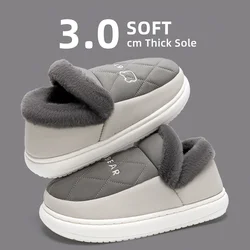 Winter Women Slippers Warm Home Furry Shoes Platform Plush Slides Indoor Outdoor Soft Anti-Slip Men Thick Sole Floor Flats