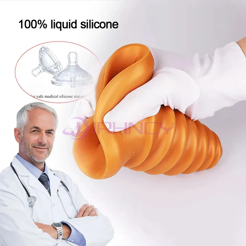 Screw Huge Anal Plug Silicone Soft Butt Plug Big Anal Dilation Sex Toy for Women Men Prostate Massage Gay Sexy Toys 18+