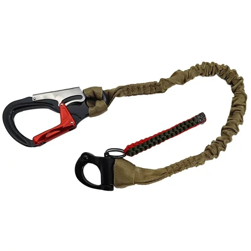 Airborne Quick Buckle Seal Quick Release Elastic Safety Rope Waist Belt Frog Buckle Double Head