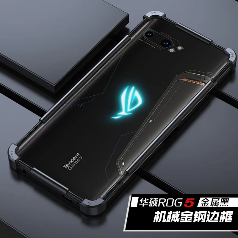 Original Metal Bumper Phone Case For Asus Rog Phone 6 5 5s Pro 3 2 Aluminium Frame Protective Cover Fashion Shell  Zenfone 8