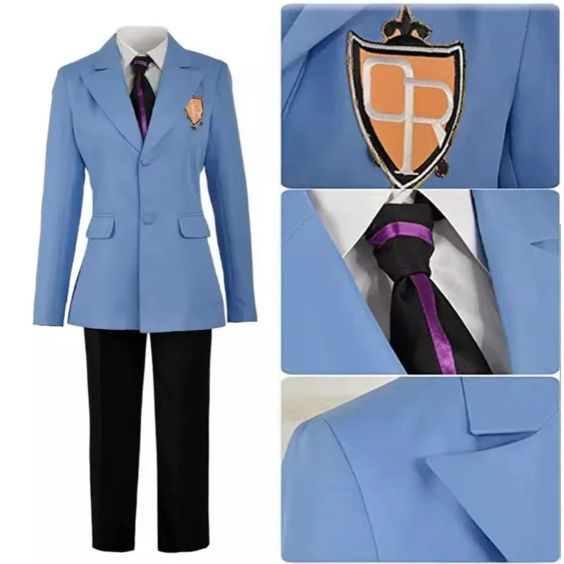 SS23Fujioka Haruhi Suo Tamaki Hikaru Kaoru Hitachiin Mitsukuni Haninoduka miel Cosplay disfraz ropa peluca uniforme Se