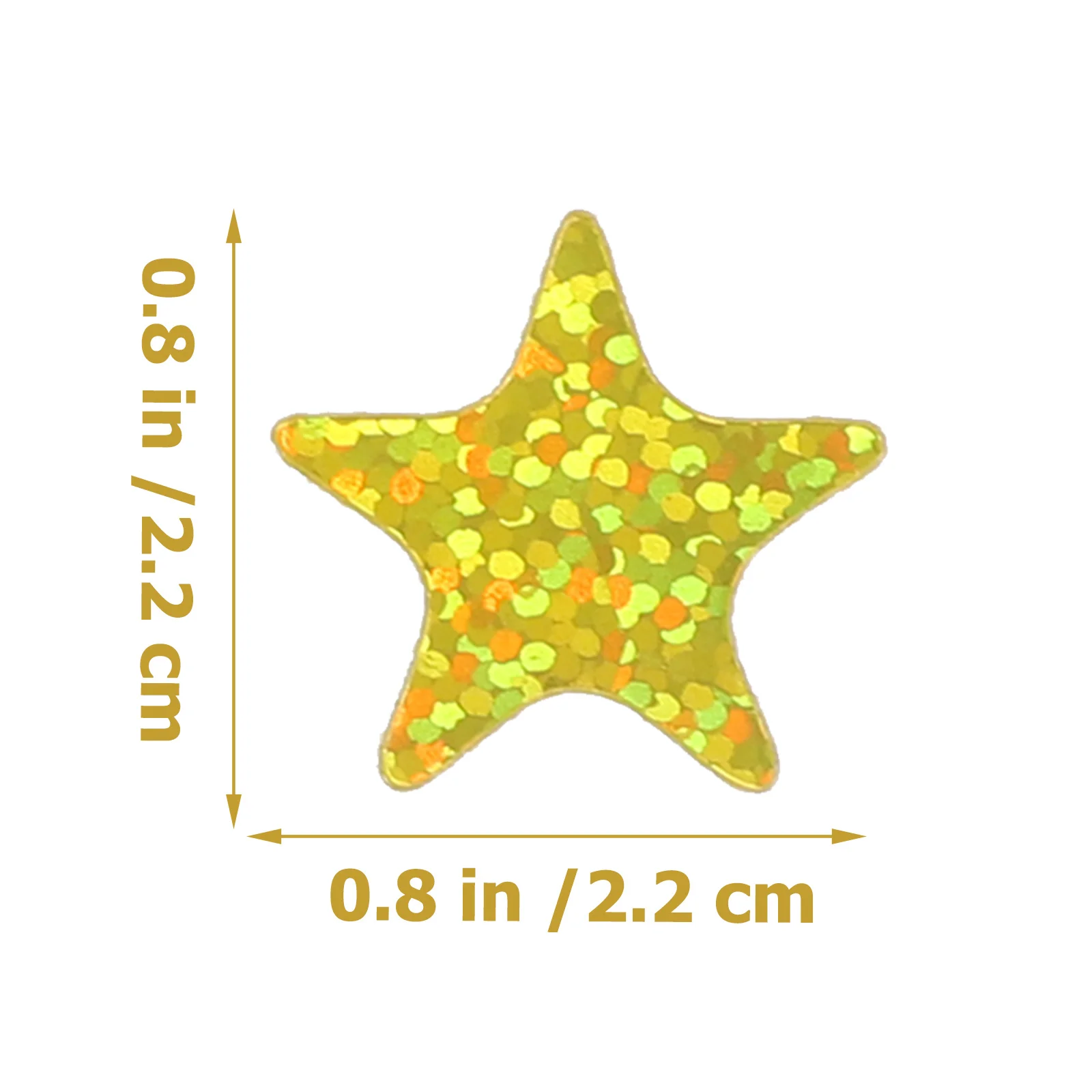 

30 Sheets Golden Star Stickers Kids Reward Pentagram Shaped Adhesive Decals for Classroom Party Office Craft Decoration