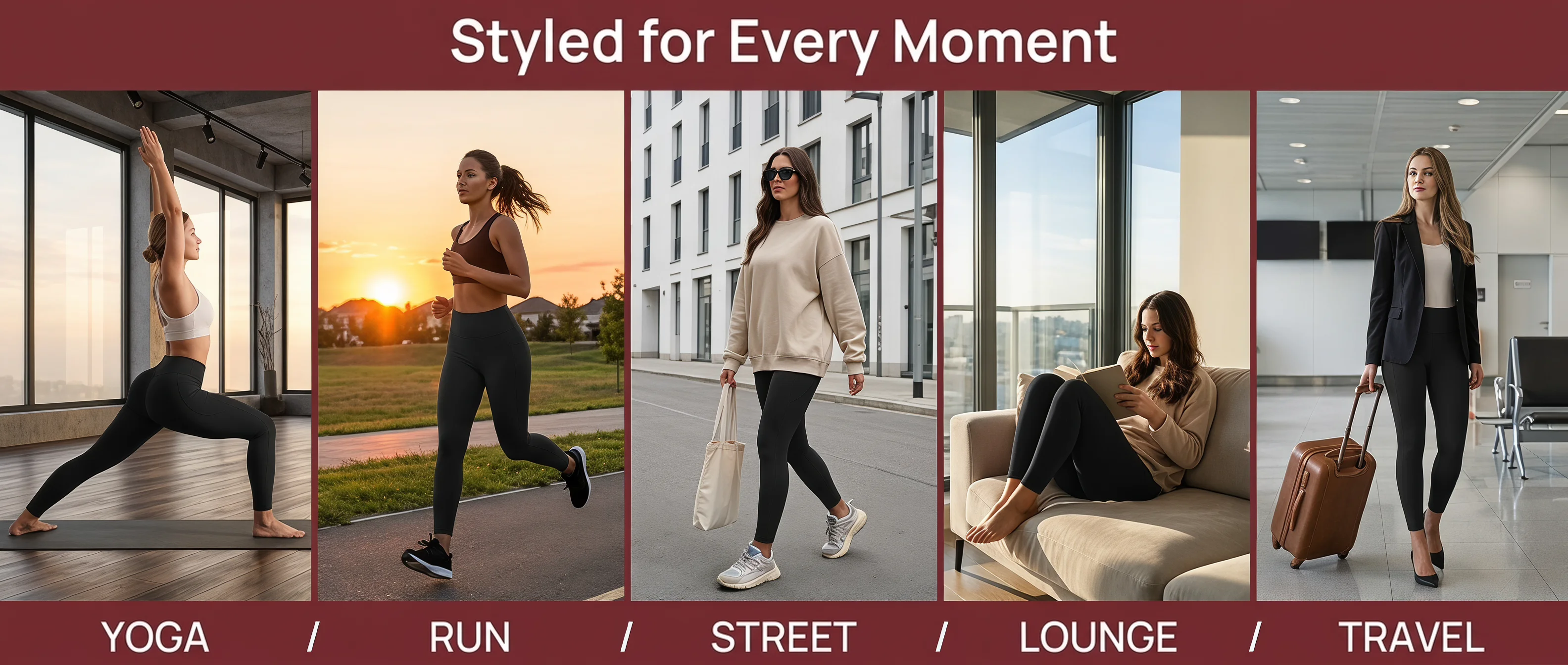 Übergrößen-Leggings mit Taschen für Damen - Bauchkontrolle Hochgeschnittene Weiche Workout-Yoga-Hosen – Detail 1