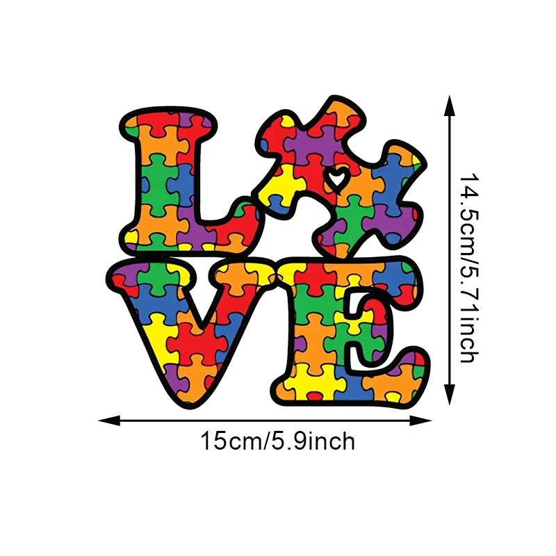 15cm Show Your Support for Autism Awareness with this Premium Quality Vinyl Car Decal Sticker