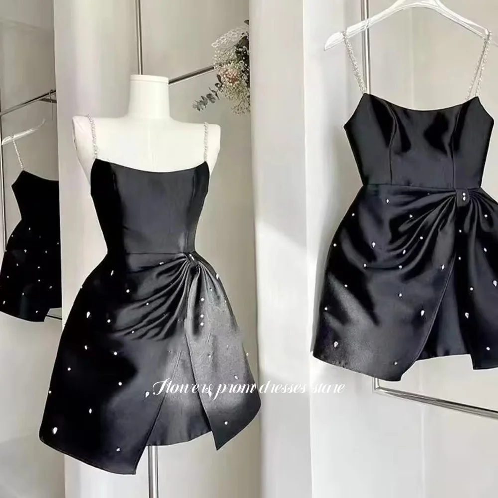 فساتين سهرة برقبة سكوب على شكل زهور لؤلؤ مطرز فستان الأميرة فستان حفلات صغير للنساء فساتين مناسبة رسمية مخصصة