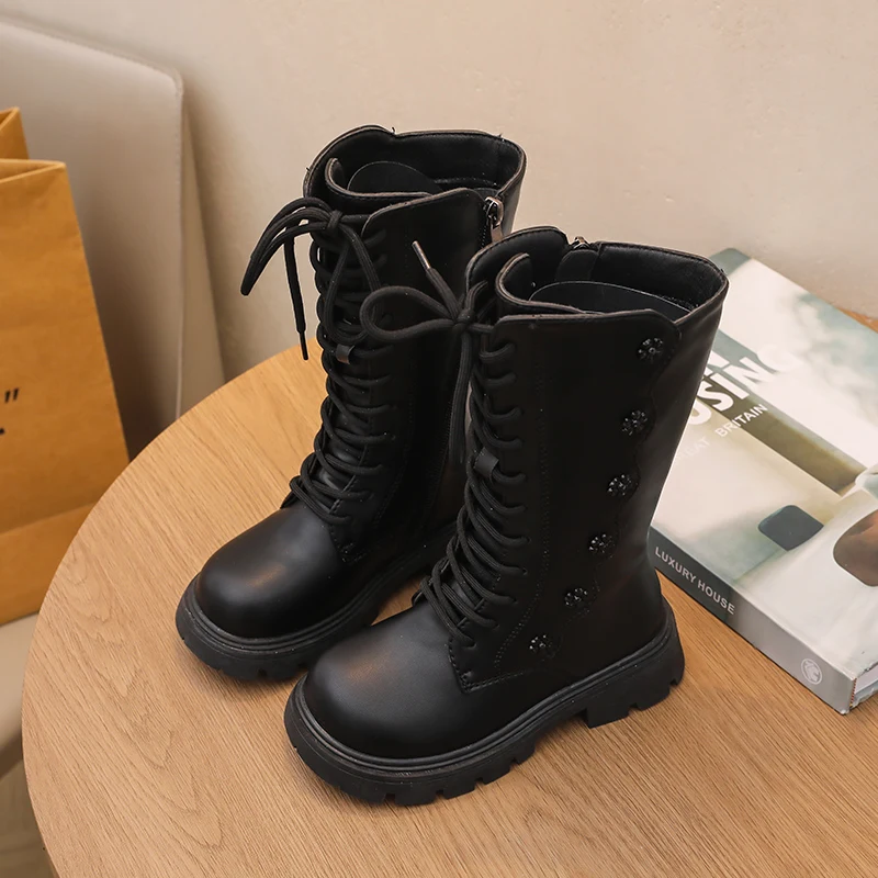 الخريف الشتاء الفتيات الثلوج الأحذية في الهواء الطلق الأطفال عالية أعلى الأحذية الأزهار الأميرة أحذية المضادة للانزلاق لينة سوليد يندبروف أحذية أطفال طويلة الرقبة