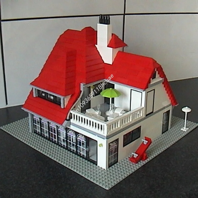 2609 pçs moc villa 2 0 cityed modelo blocos de construção brinquedos construção montar educação presentes natal tijolo crianças aniversário