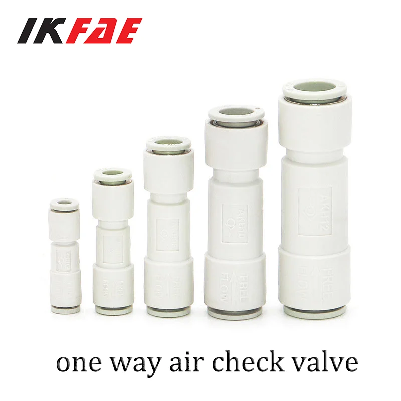 

SMC Type AKH One-Way Check Valve AKH04, AKH06, AKH08, AKH10, AKH12 Quick Connect Fittings for Air Tube Non-Return Valve