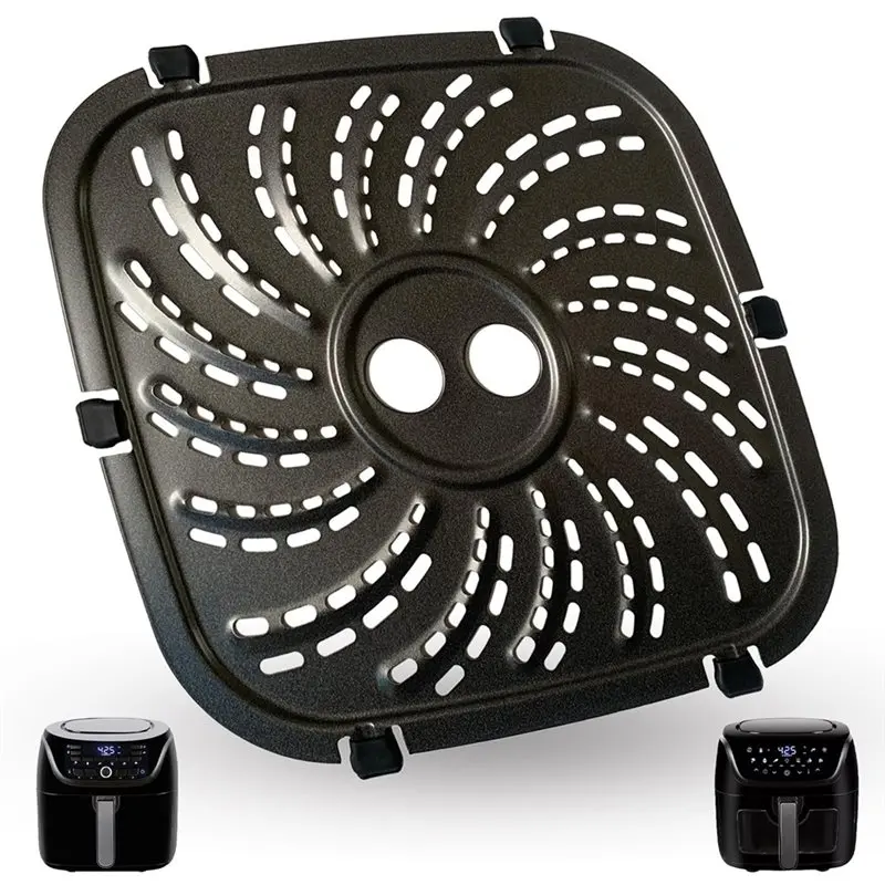 A83G-6QT Air Fryer Pan For Powerxl Vortex Pro Air Fryer Plus 6QT, Upgraded Air Fryer Pan/Crispy Pan/Tray/Grill/Grating